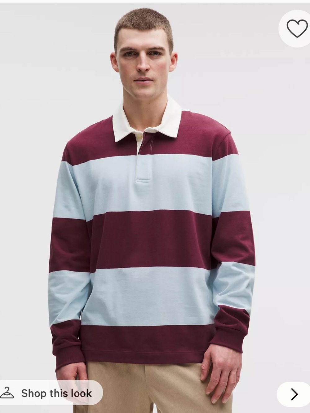 Lululemon Long Sleeve Cotton Rugby Shirt